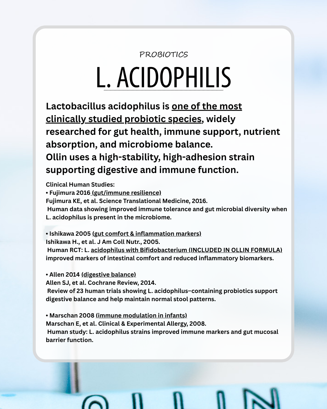 Ollin Gut Health & Immunity Support (32 COUNT)